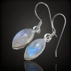 Holdkő ezüst fülbevaló