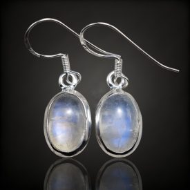 Holdkő ezüst fülbevaló
