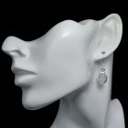 Holdkő ezüst fülbevaló