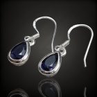 Iolit ezüst fülbevaló