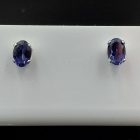 Iolit ezüst fülbevaló