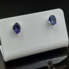 Iolit ezüst fülbevaló