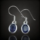 Iolit ezüst fülbevaló
