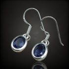 Iolit ezüst fülbevaló