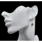 Iolit ezüst fülbevaló