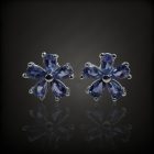 Iolit ezüst fülbevaló