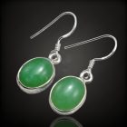Jáde ezüst fülbevaló
