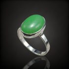 Jáde ezüst gyűrű