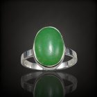 Jáde ezüst gyűrű