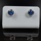 Kianit ezüst fülbevaló