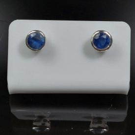 Kianit ezüst fülbevaló