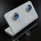 Kianit ezüst fülbevaló