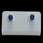 Kianit ezüst fülbevaló