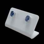 Kianit ezüst fülbevaló