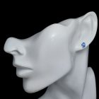 Kianit ezüst fülbevaló