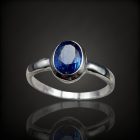 Kianit ezüst gyűrű