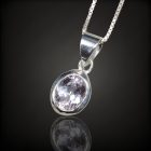 Kunzit ezüst medál