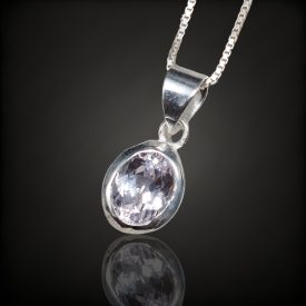 Kunzit ezüst medál