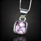 Kunzit ezüst medál