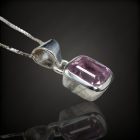 Kunzit ezüst medál