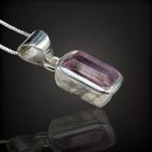 Kunzit ezüst medál