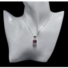 Kunzit ezüst medál