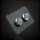 Labradorit ezüst fülbevaló