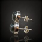 Labradorit ezüst fülbevaló