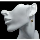 Labradorit ezüst fülbevaló