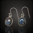 labradorit ezüst fülbevaló