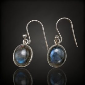 labradorit ezüst fülbevaló