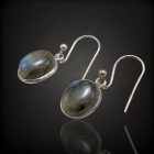 labradorit ezüst fülbevaló