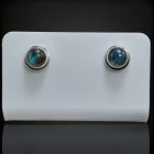 Labradorit ezüst fülbevaló