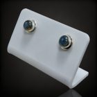 Labradorit ezüst fülbevaló