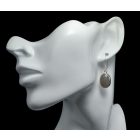 Labradorit ezüst fülbevaló