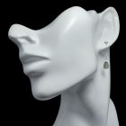 Labradorit ezüst fülbevaló