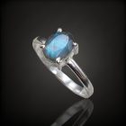 Labradorit ezüst gyűrű