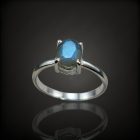 Labradorit ezüst gyűrű