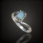 Labradorit ezüst gyűrű