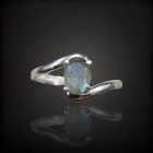 Labradorit ezüst gyűrű