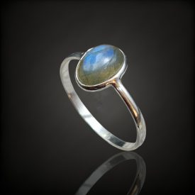 Labradorit ezüst gyűrű