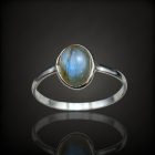 Labradorit ezüst gyűrű