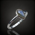 Labradorit ezüst gyűrű