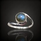 Labradorit ezüst gyűrű
