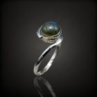 Labradorit ezüst gyűrű