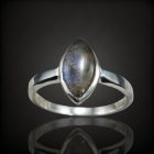 Labradorit ezüst gyűrű