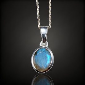 Labradorit ezüst medál
