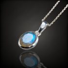 Labradorit ezüst medál