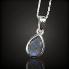 Labradorit ezüst medál