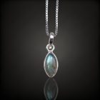 Labradorit ezüst medál